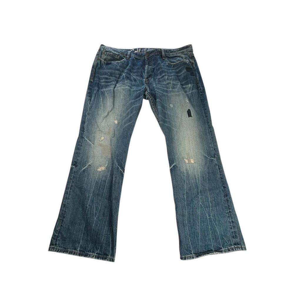 Cult of Individuality Jeans 44x34 Distressed Y2K Grunge Baggy Hagen Relaxed Blue